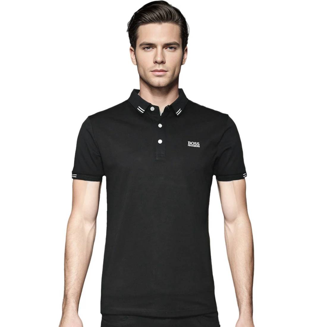 Boss Black Premium Quality Half Sleeve Polo T-shirt-0
