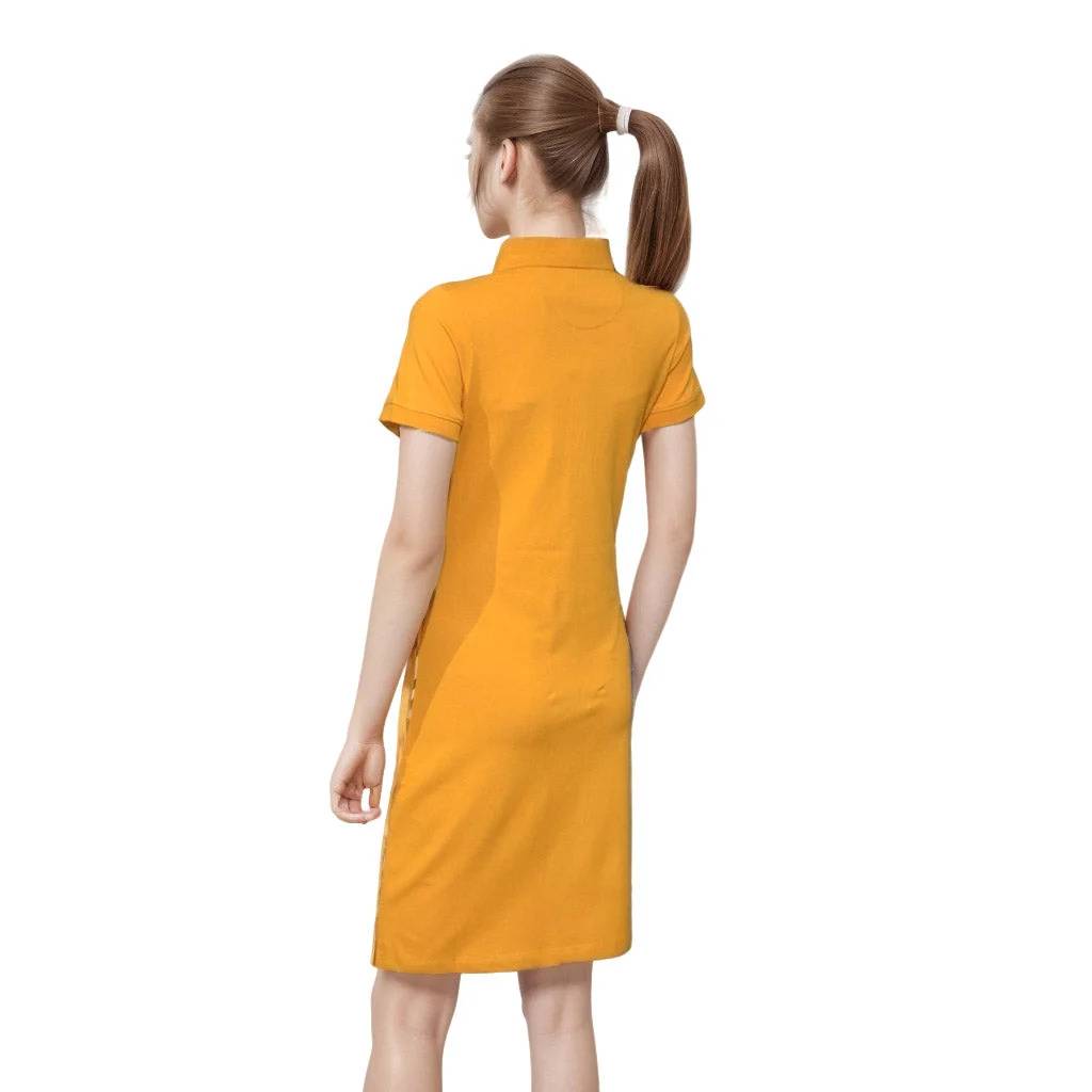 Burberry Yellow Premium Quality Dress-2