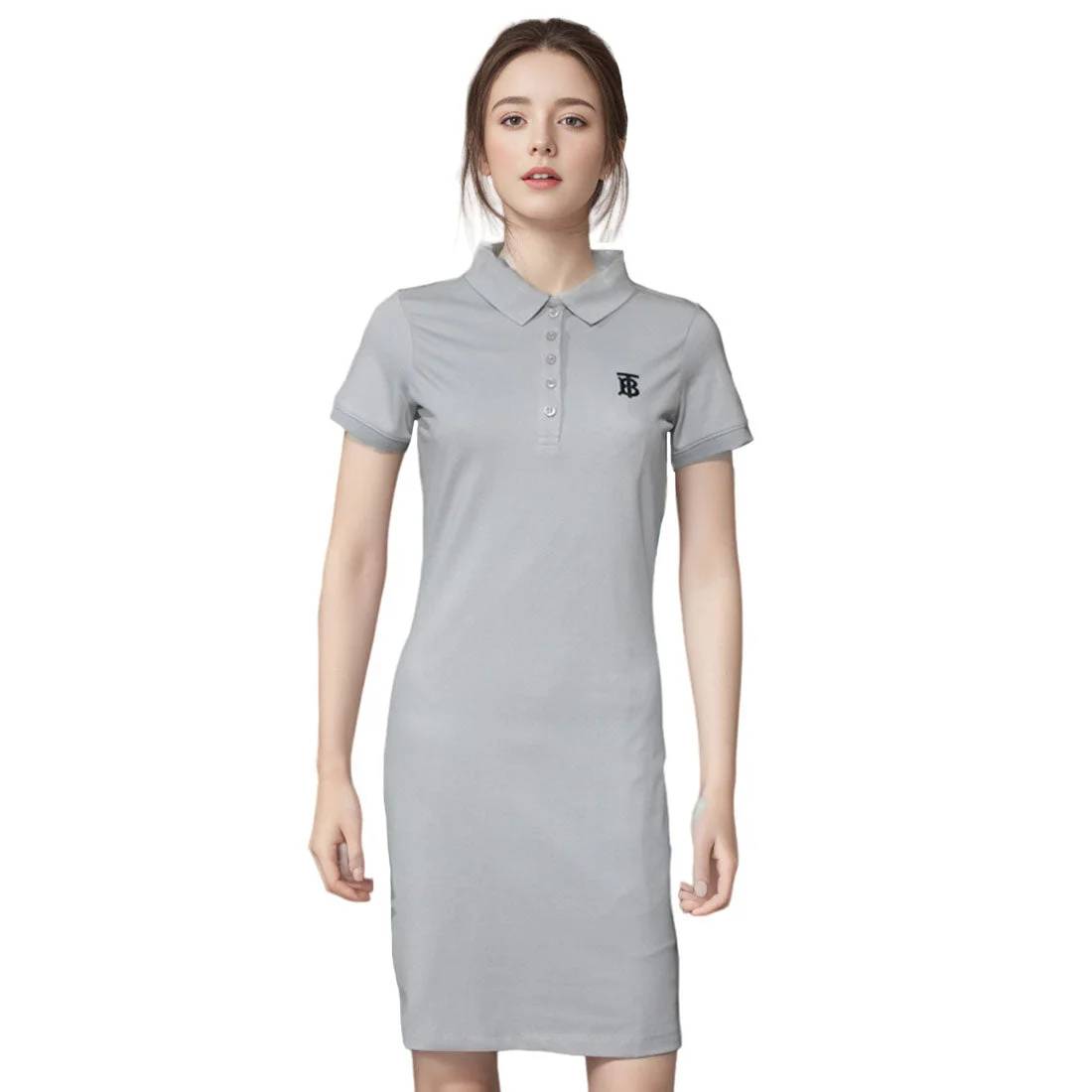 Burberry Grey Premium Quality Dress-1