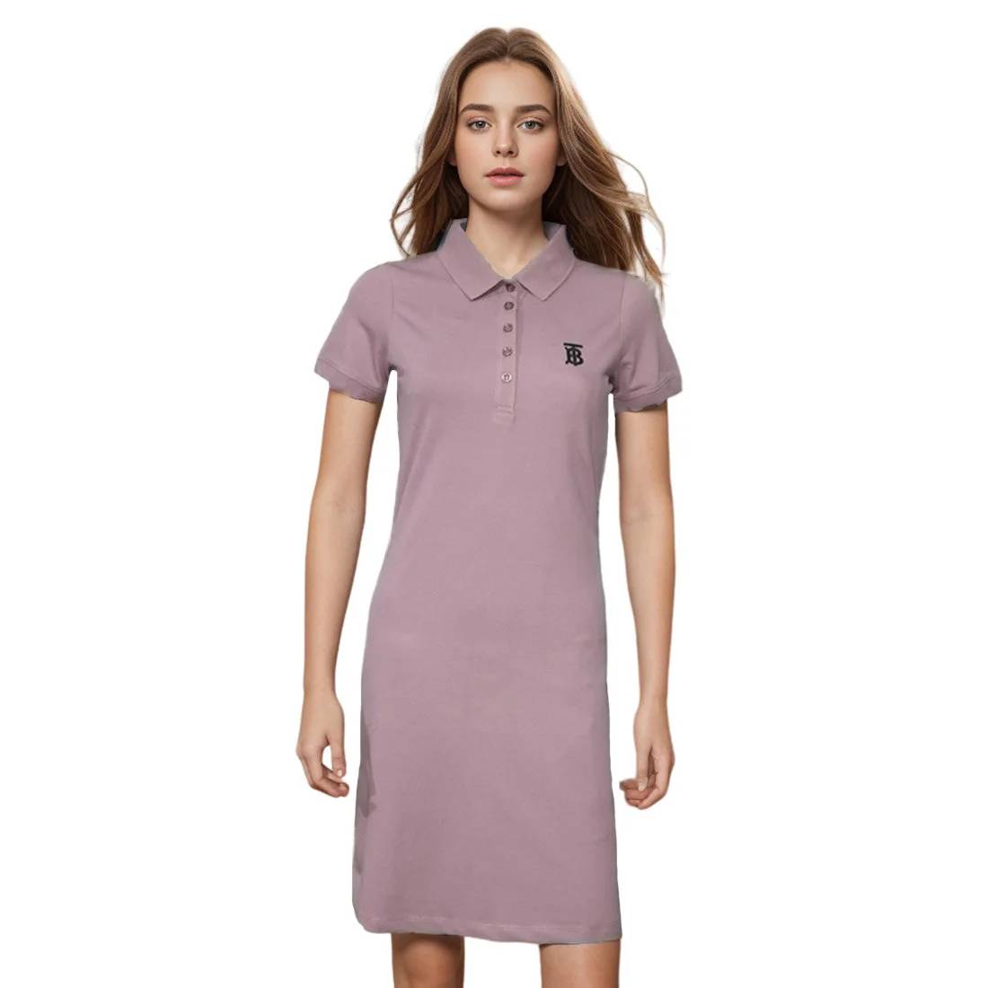 Burberry Purple Premium Quality Dress-0