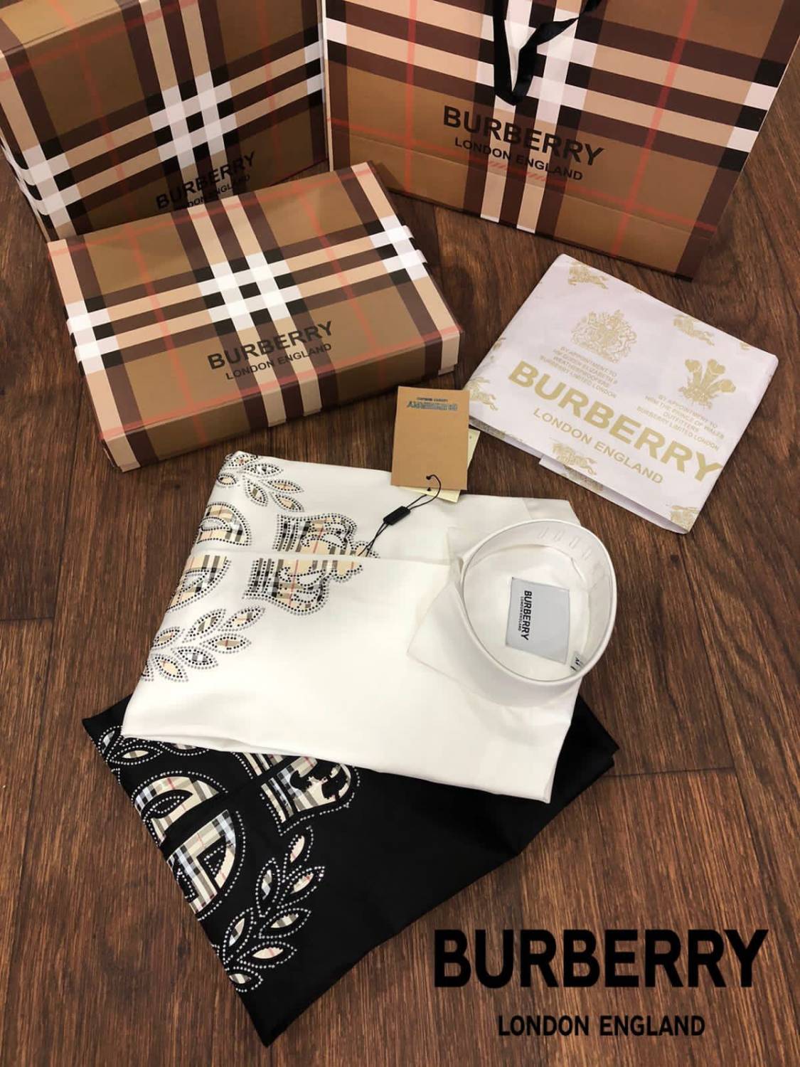 Burberry White Premium Quality Shirt-4