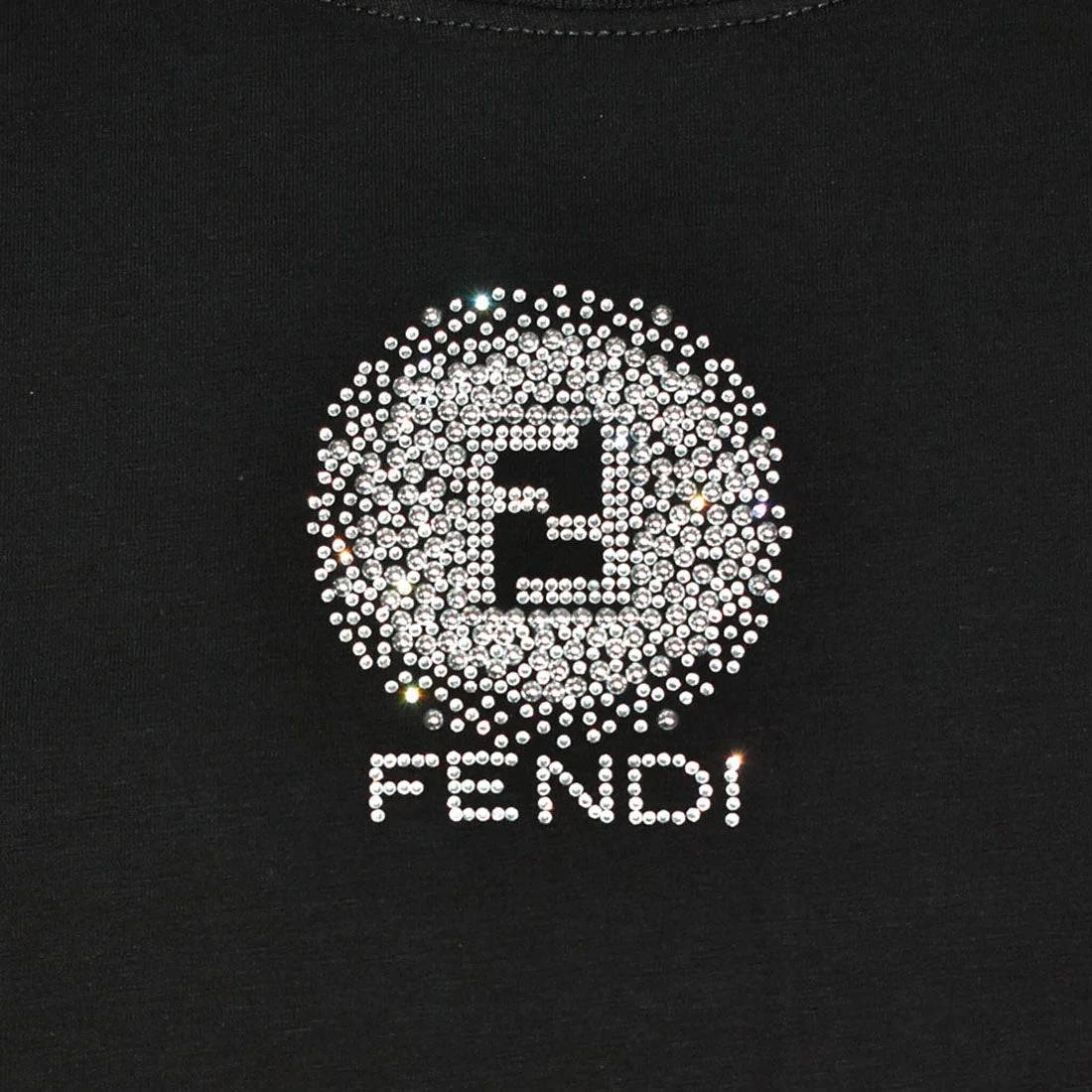 Fendi Black Premium Quality Women T-shirt-3