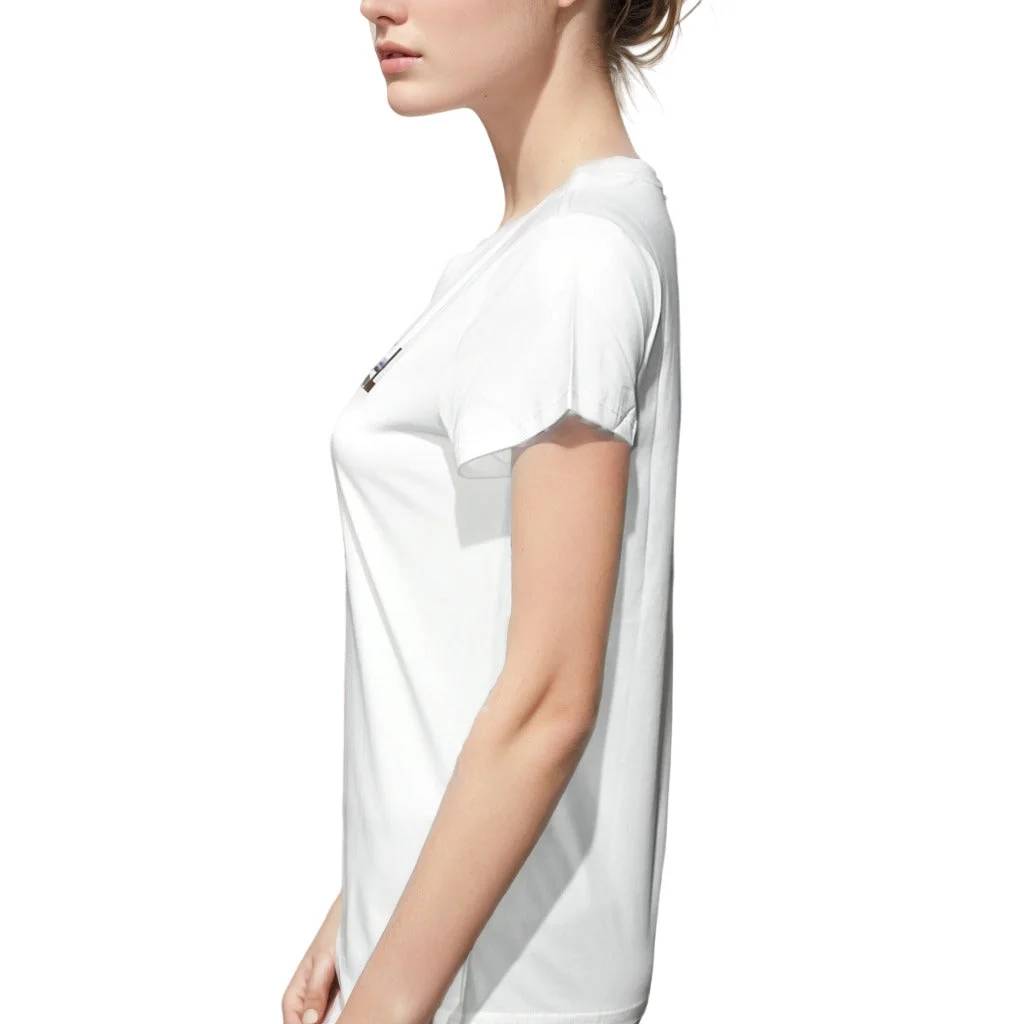 Chanel White Premium Quality Women T-shirt-2