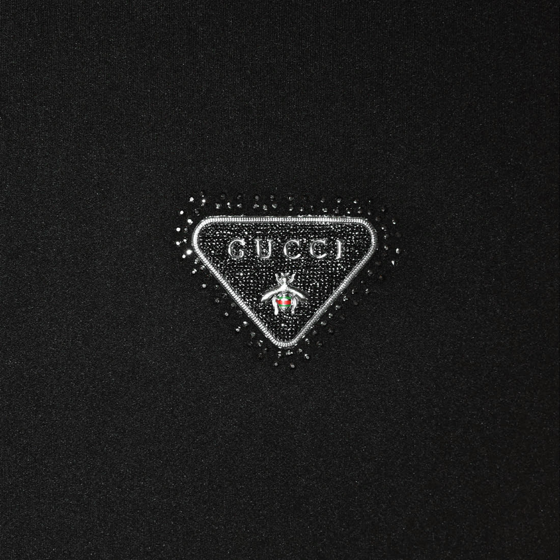 Gucci Black Embroidered Logo Premium Quality Shirt-3