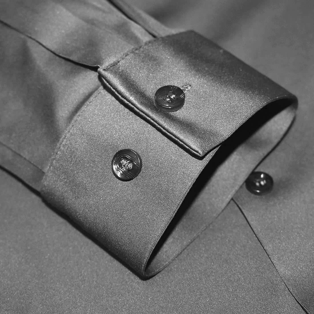 Giorgio Armani Embroidered Logo Grey Premium Shirt-5