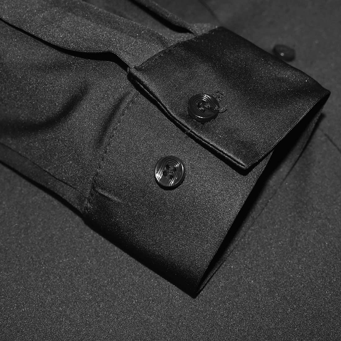 Giorgio Armani Black Premium Embroidered Logo Shirt-5