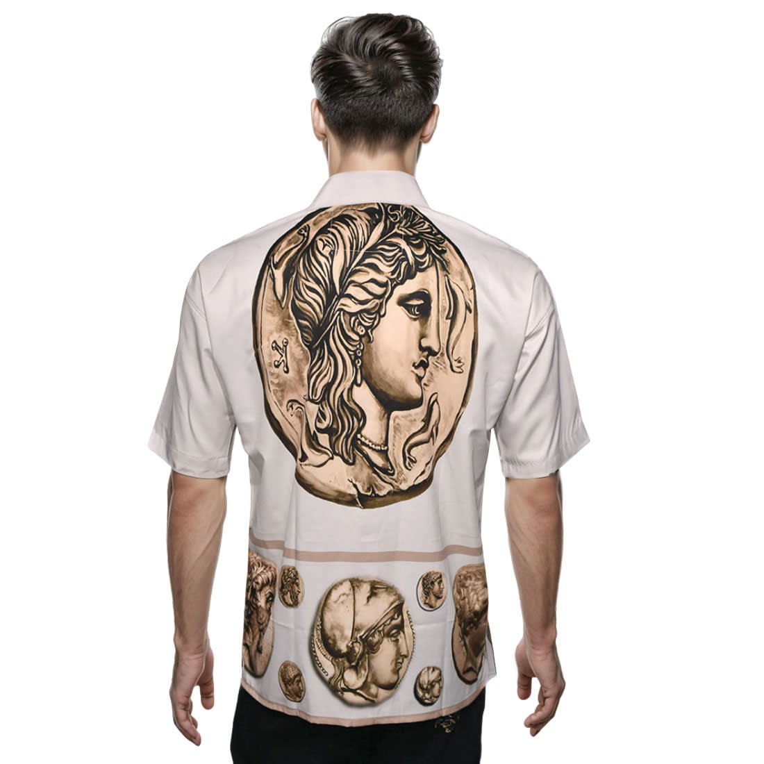 Dolce & Gabbana Roma Coin Printed Cotton Shirt-1