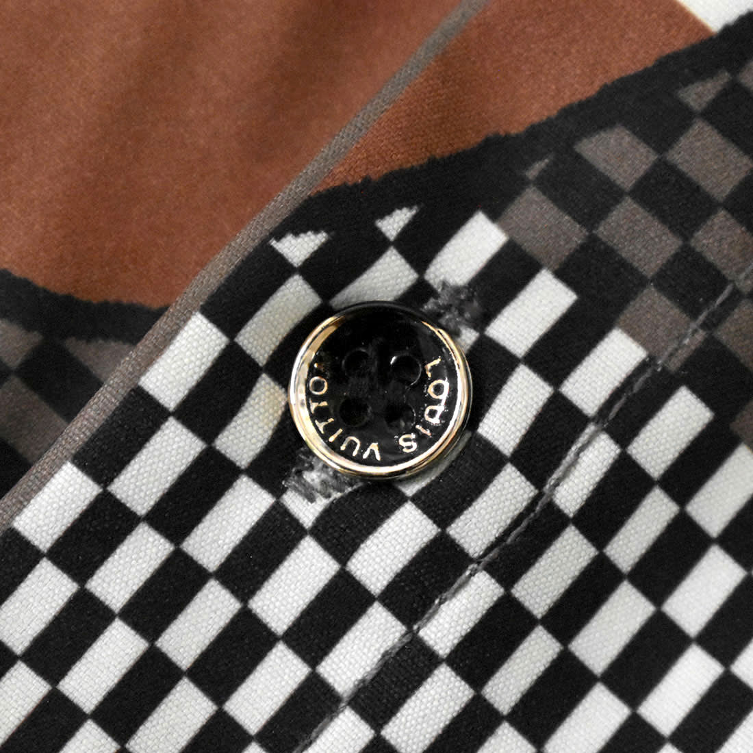 Louis Vuitton Logo Print Hawaiian Shirt-3