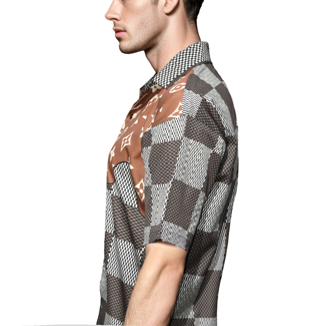 Louis Vuitton Logo Print Hawaiian Shirt-2