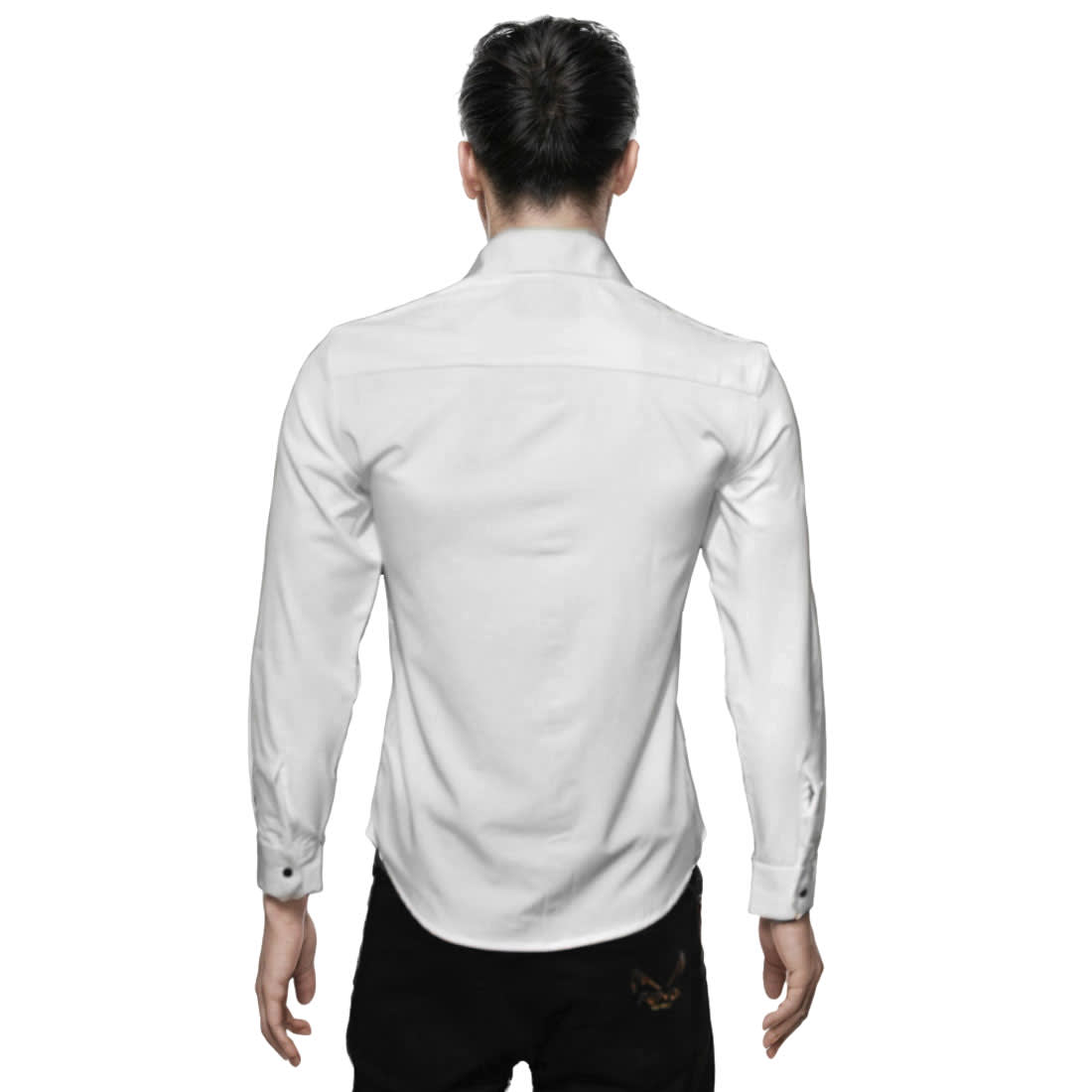 Philipp Plein White Premium Quality Glitter Stone Print Shirt-1