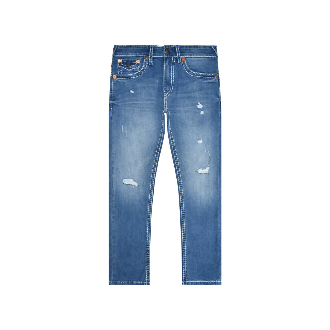True Religion Light Blue Premium Quality Denim Jeans-0