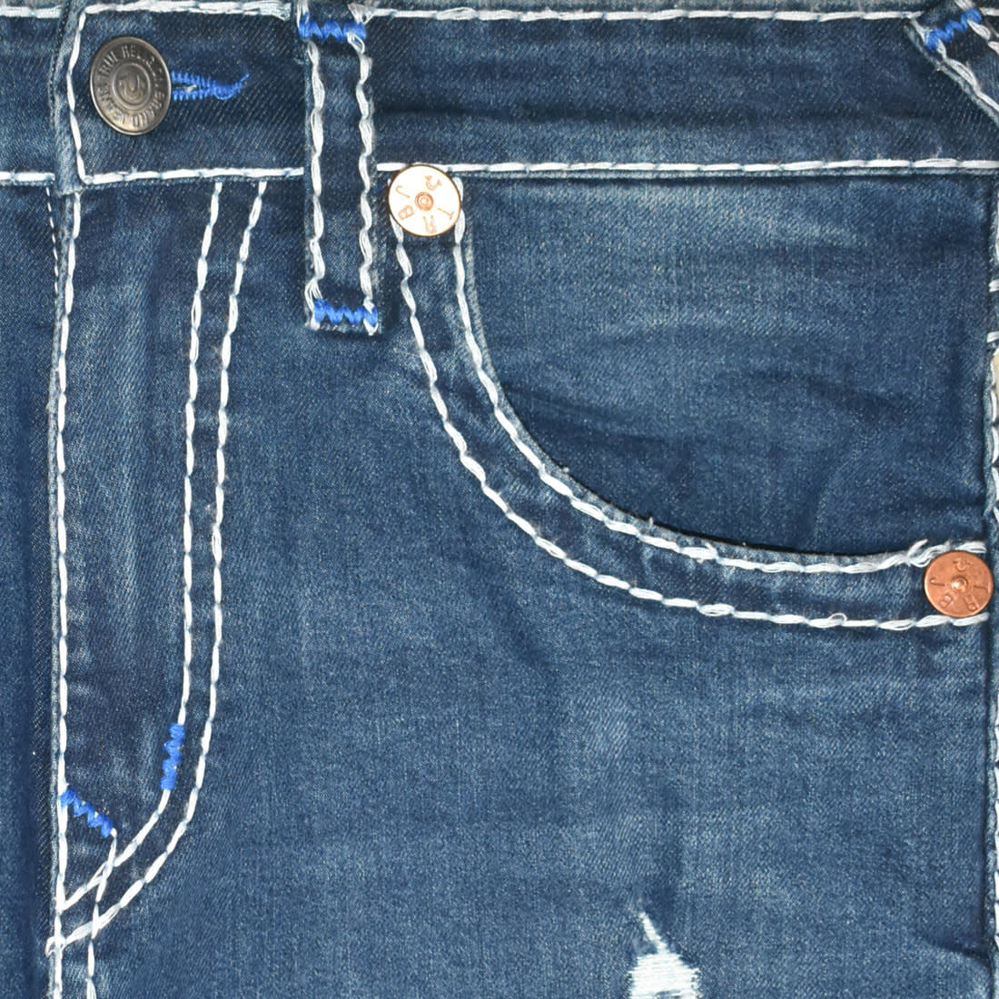 True Religion Dark Blue Premium Quality Denim Jeans-1