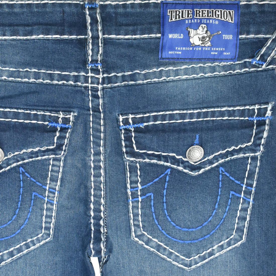 True Religion Dark Blue Premium Quality Denim Jeans-3