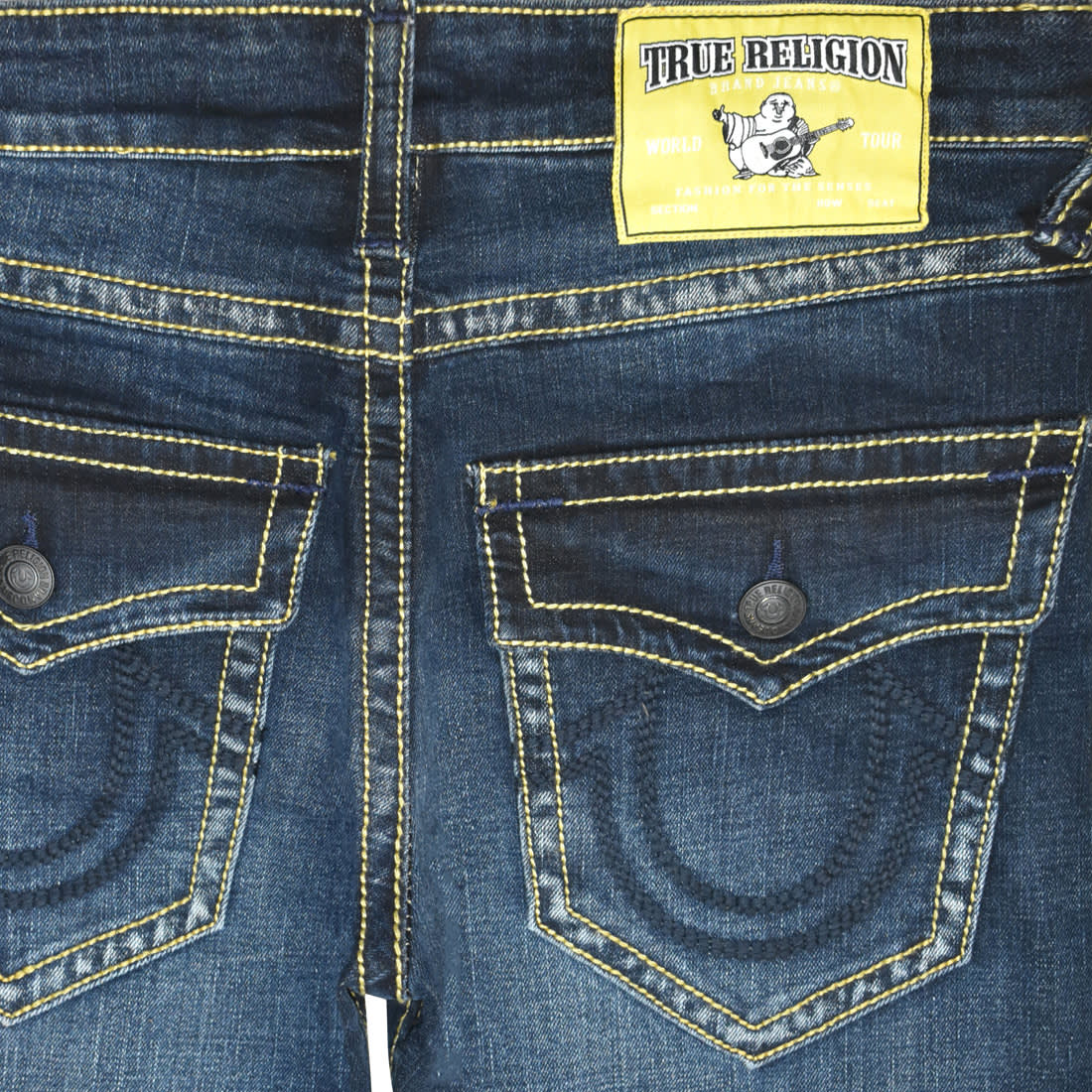 True Religion Dark Blue Premium Quality Denim Jeans-3