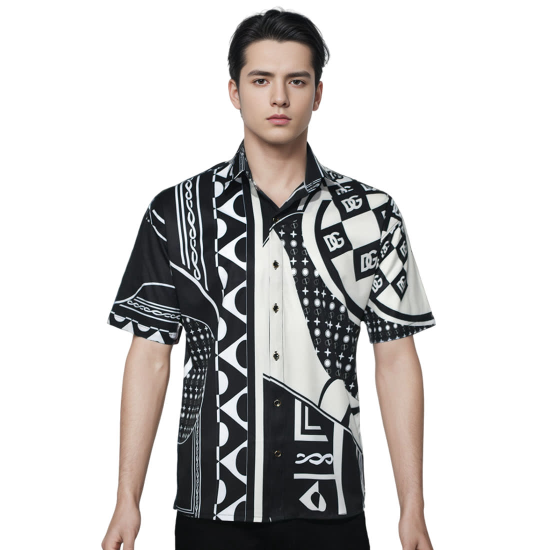 Dolce & Gabbana Hawallan Bandana Print Shirt-0