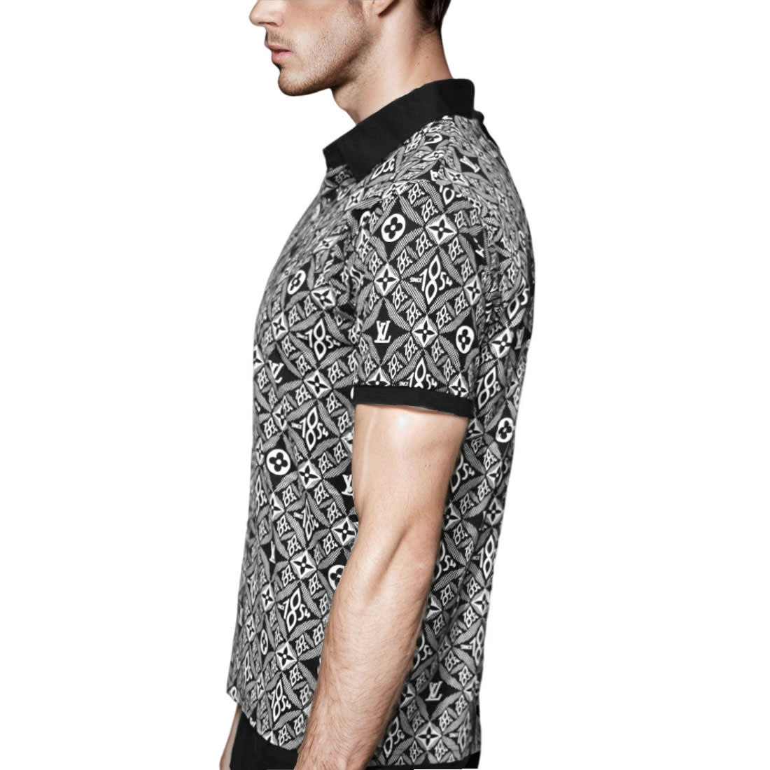 Louis Vuitton Black Premium Quality T-shirt-2