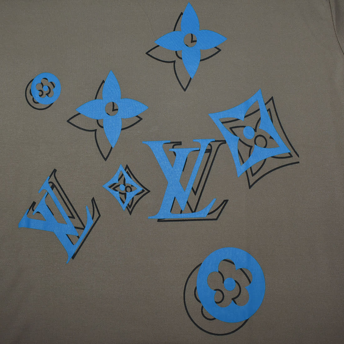 Louis Vuitton Brown Premium Quality T-shirt-3