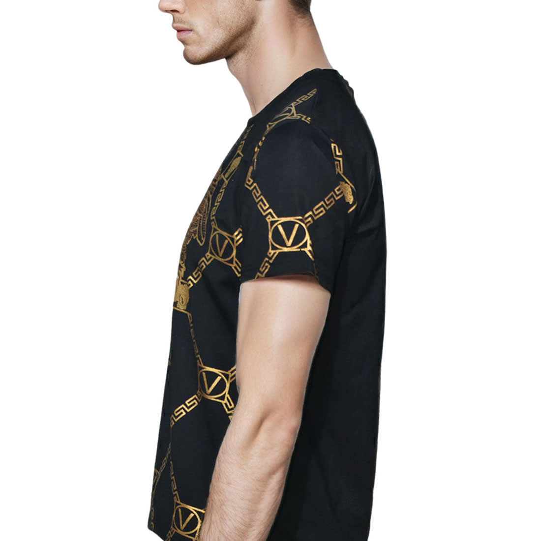 Versace Black Premium Quality T-shirt-2