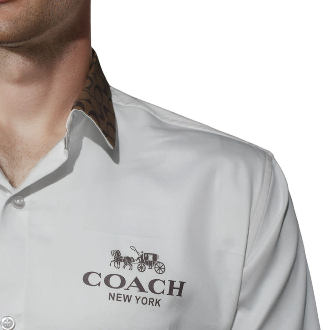 Coach White Premium Quality Shirt-2
