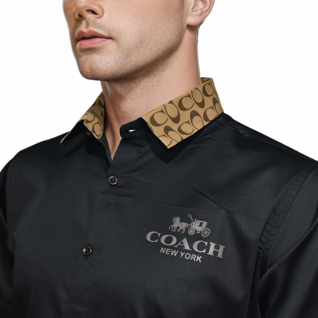 Coach Black Premium Quality Shirt-2