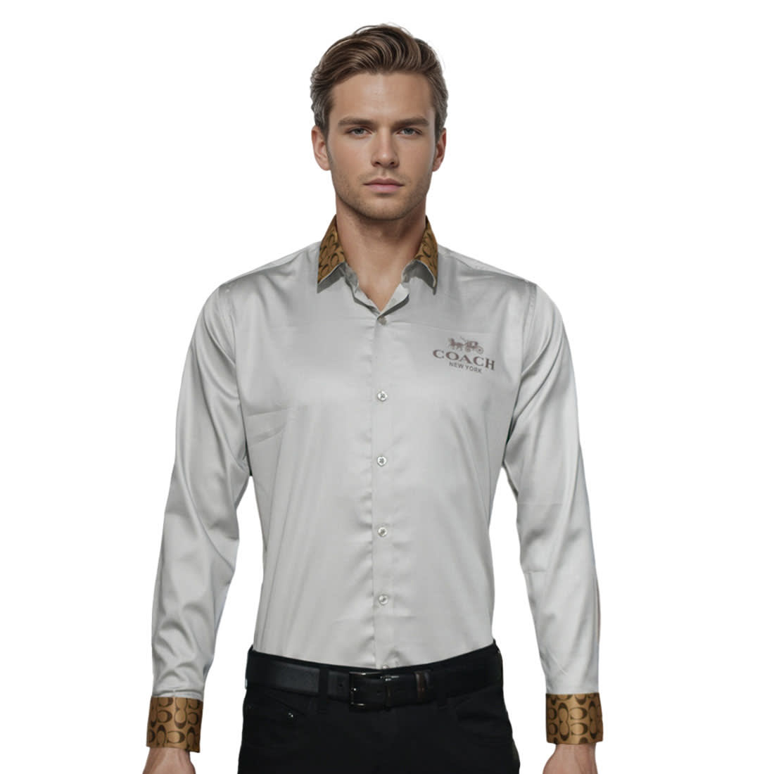 Coach Grey Premium Quality Shirt-0