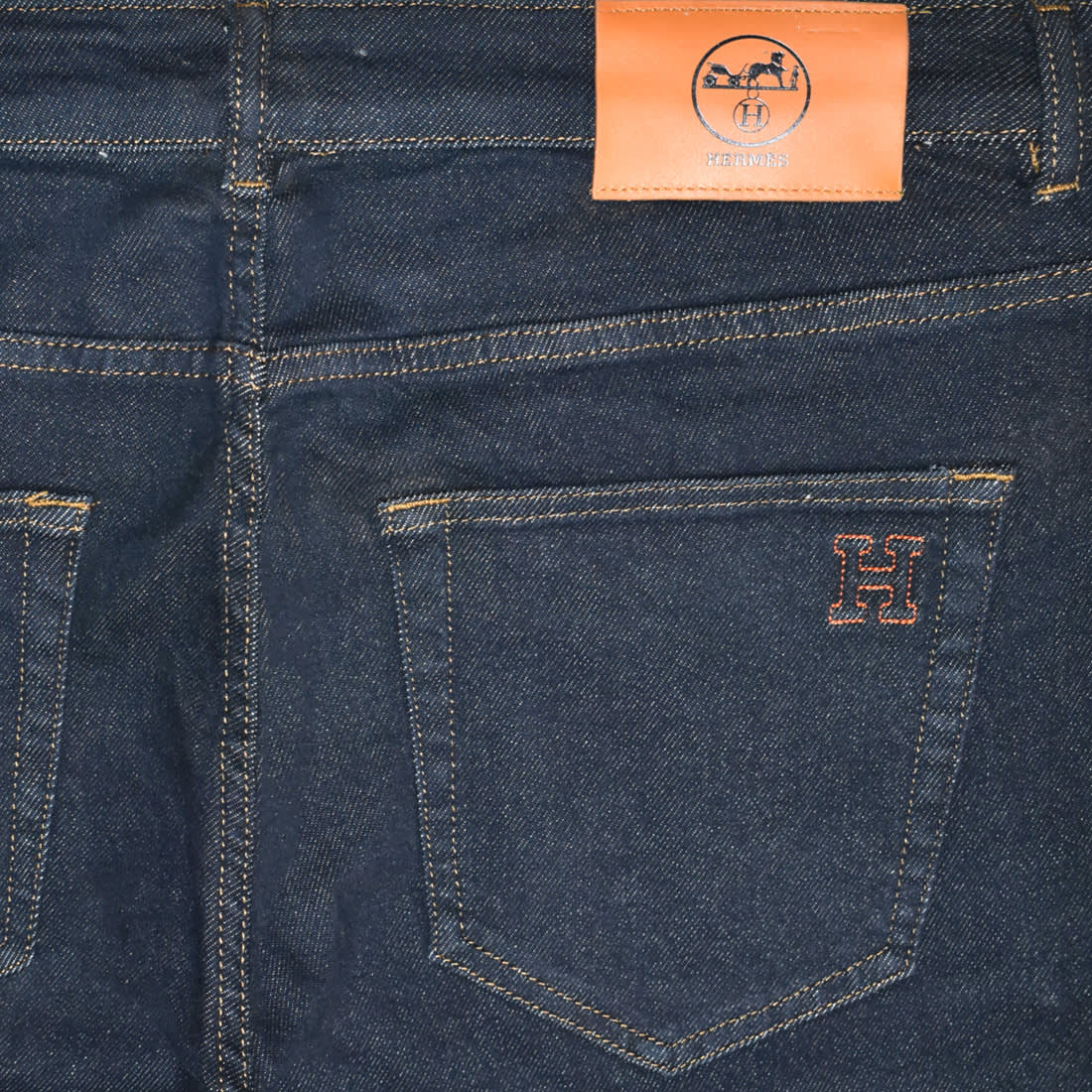 Hermes Dark Blue Premium Quality Jeans-3