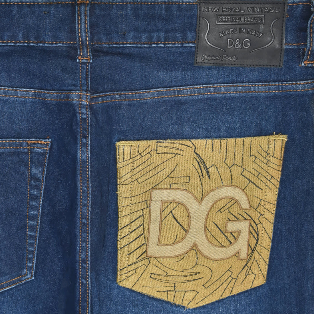 Dolce & Gabbana Dark Blue Premium Quality Jeans-3