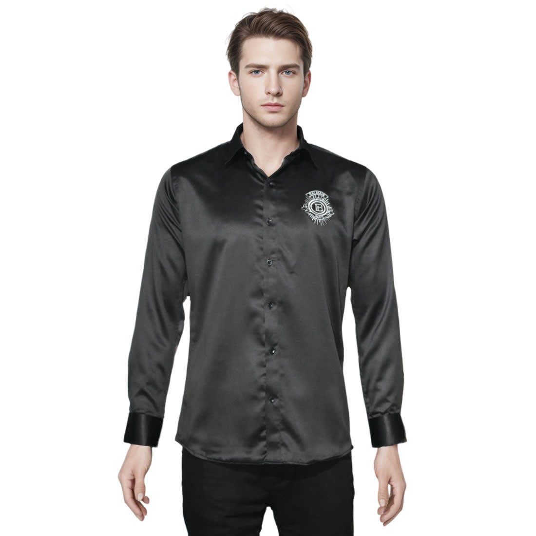 Balmain Embroidered Black Premium Quality Shirt-6