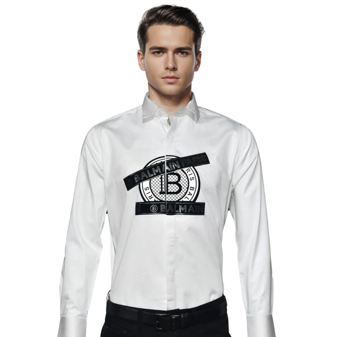 Balmain Paris White Premium Quality Shirt-0