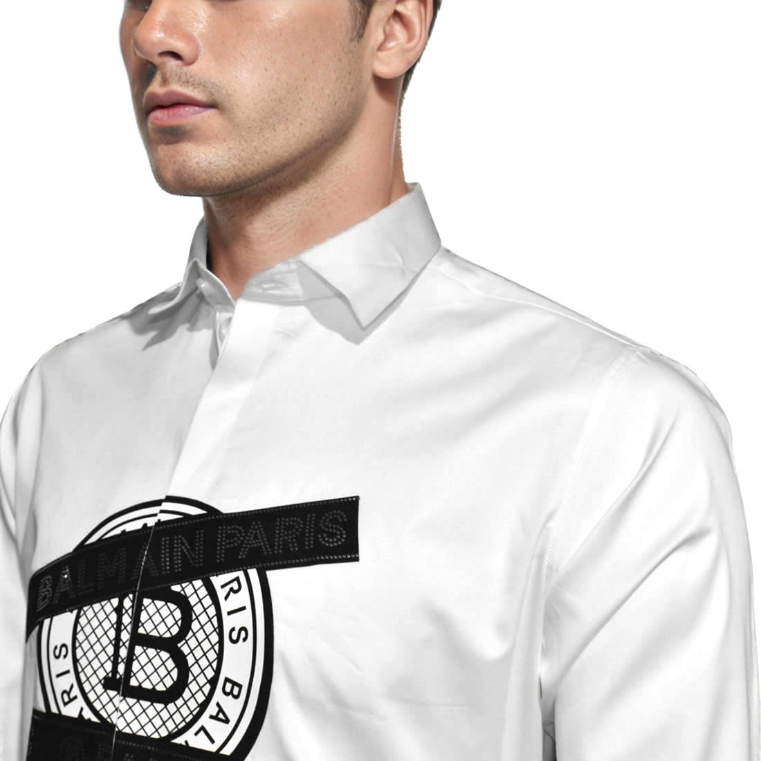 Balmain Paris White Premium Quality Shirt-2