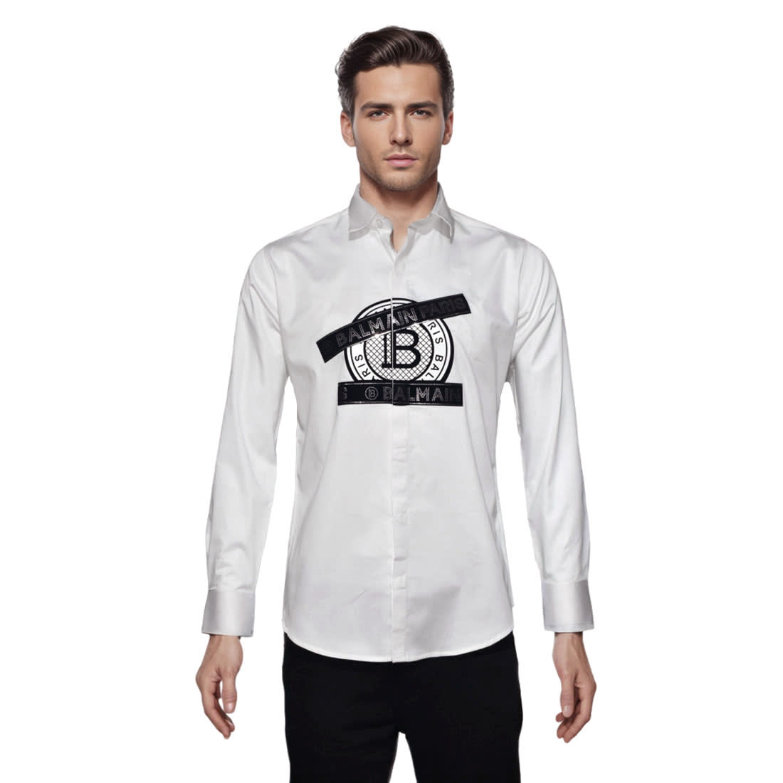 Balmain Paris White Premium Quality Shirt-6