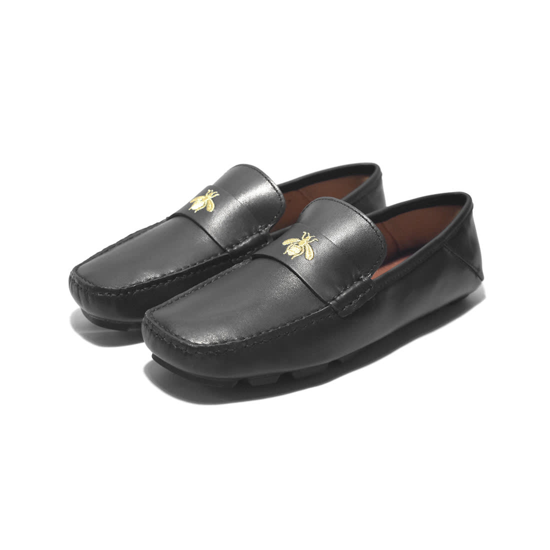 Gucci Bee Embroidery Black Premium Loafer-0