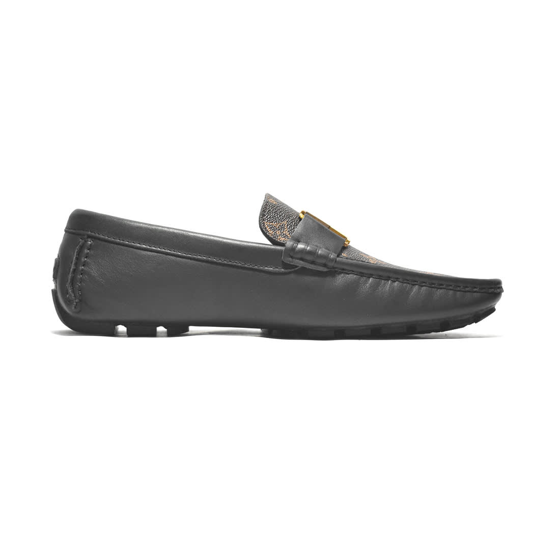 Louis Vuitton Black & Brown Premium Quality Loafer-2