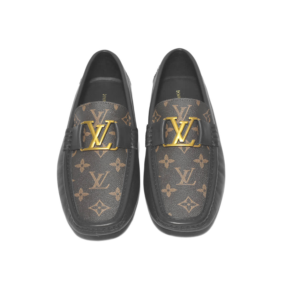 Louis Vuitton Black & Brown Premium Quality Loafer-3