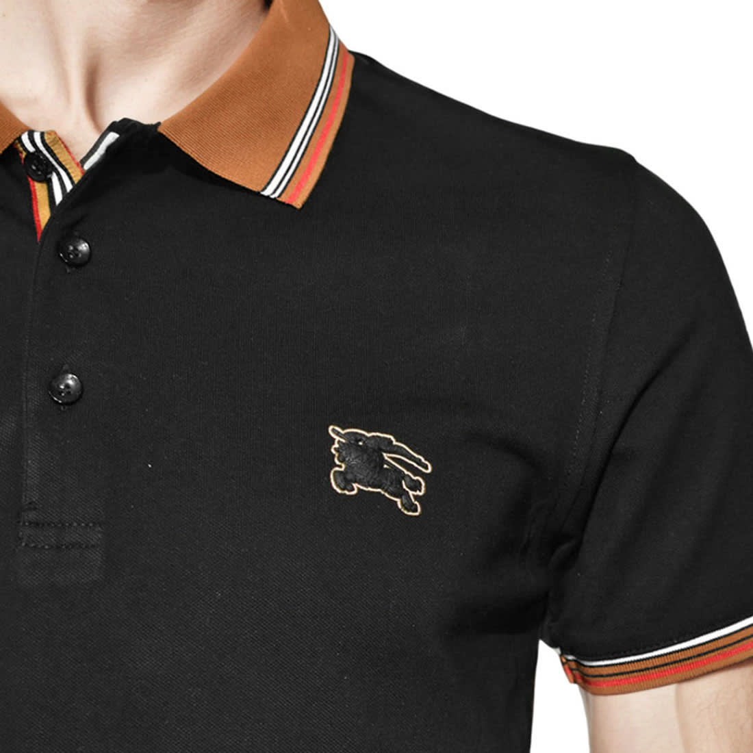 Burberry Black Premium Quality T-Shirt-4