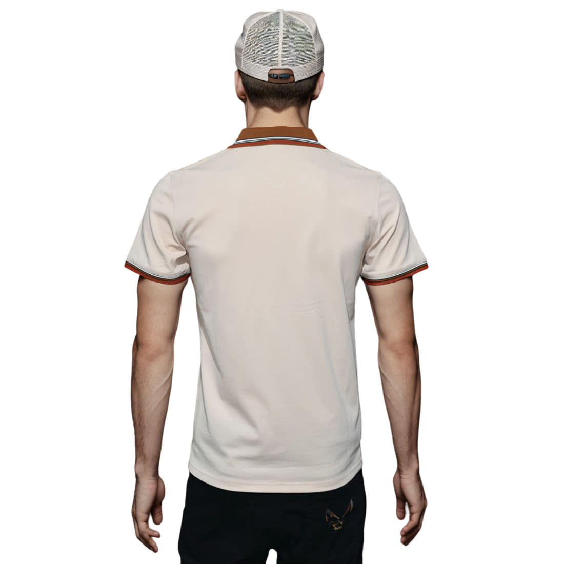Burberry Embossed Logo Cream Premium Quality T-shirt-1