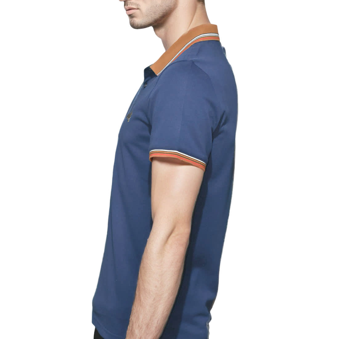 Burberry Embossed Logo Navy Blue Premium T-shirt-3