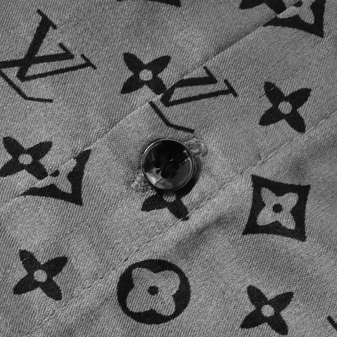 Louis Vuitton Grey Premium Quality Shirt-4
