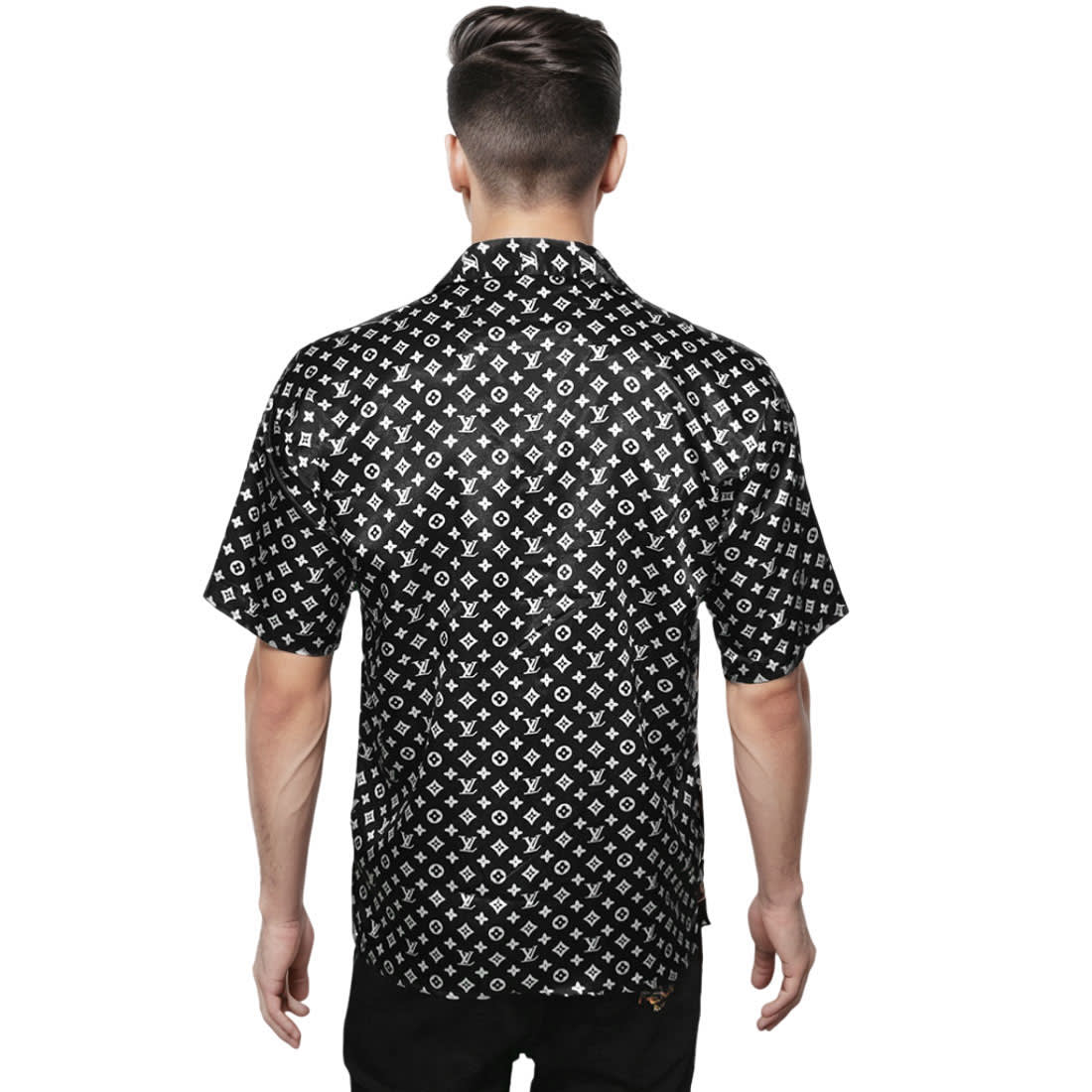 Louis Vuitton Black Monogram Printed Shirt-1