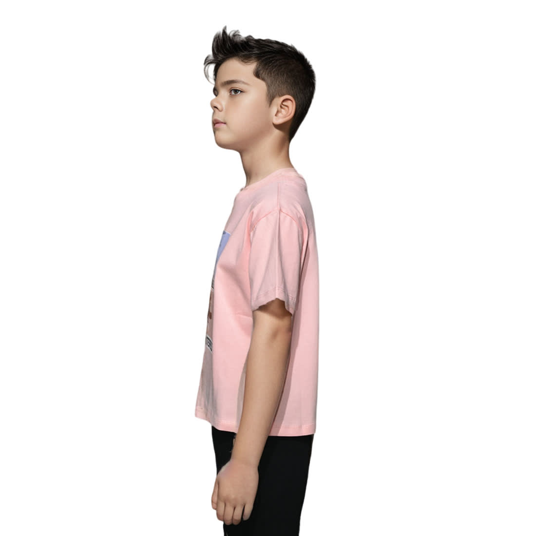 Fendi Teddy Print Pink Kids T-shirt-2