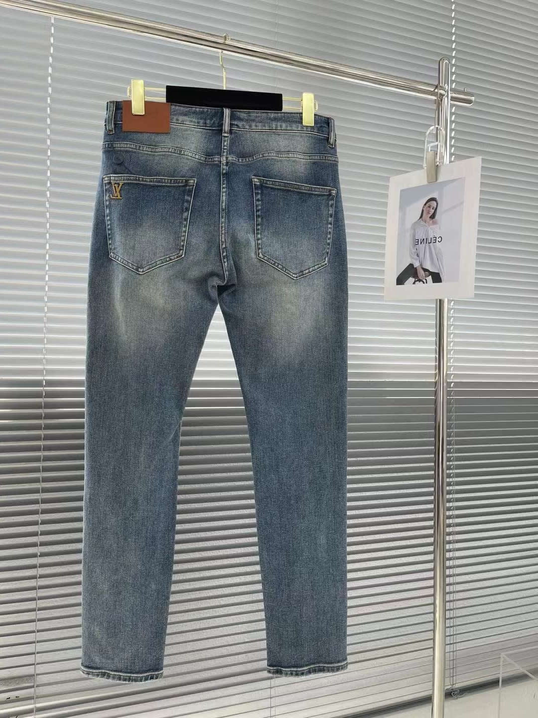 Louis Vuitton Blue Premium Quality Jeans-1