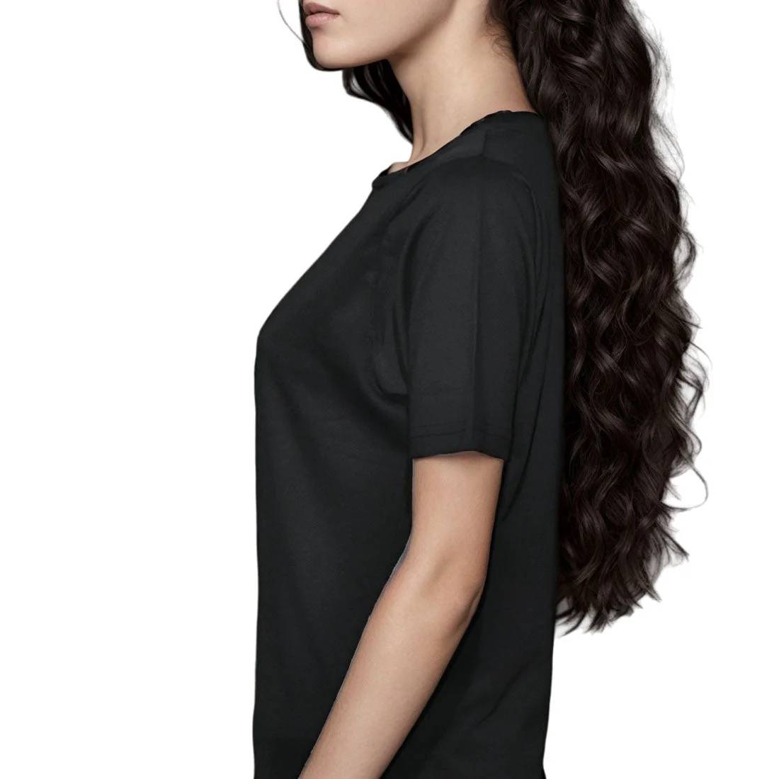 Karl Lagerfeld Black Premium Quality Women T-shirt-2