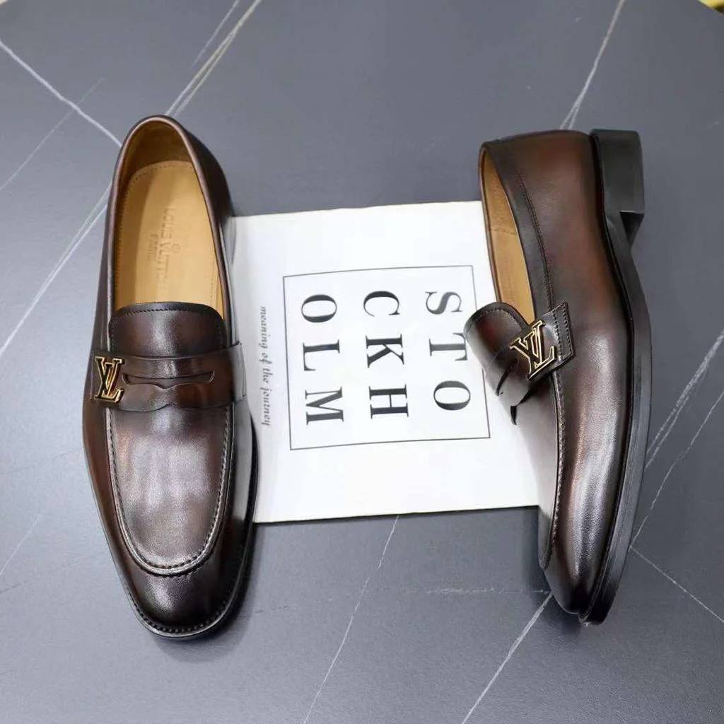 Louis Vuitton Brown Premium Quality Loafers-4