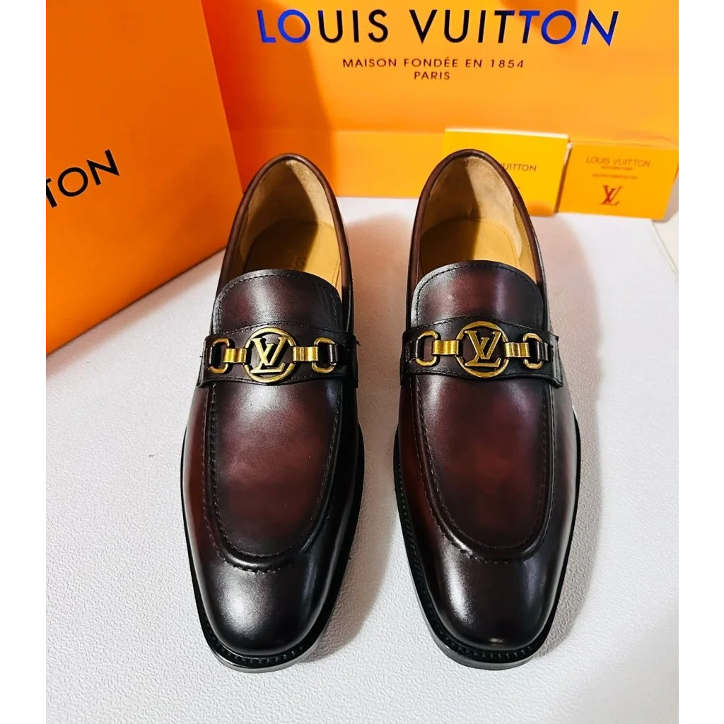 Louis Vuitton Brown Premium Quality Loafers-0