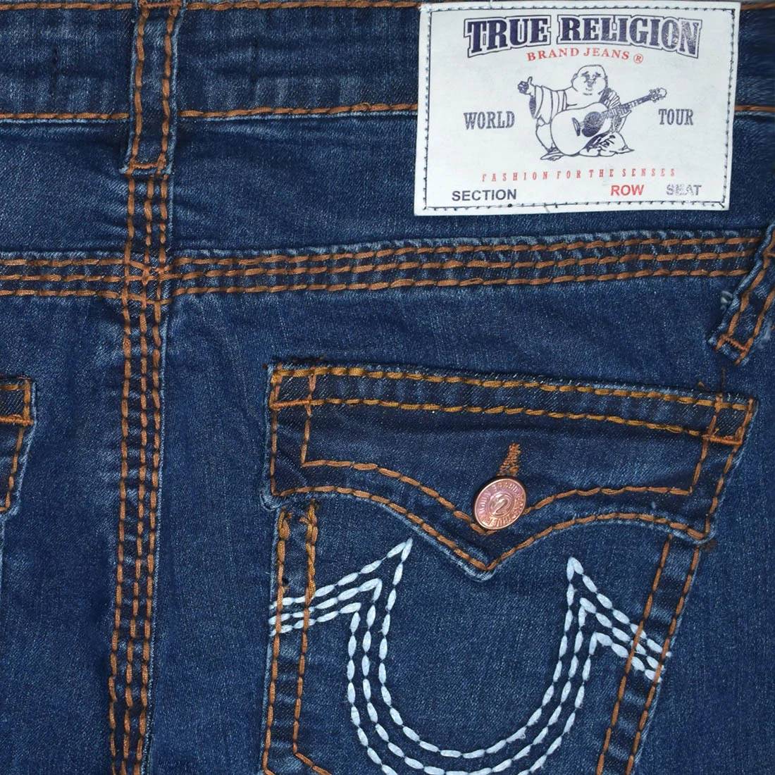 True Religion Dark Blue Premium Quality Jeans-3