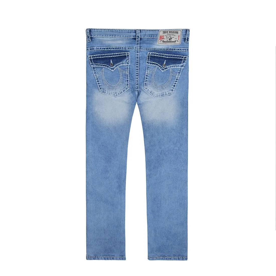 True Religion Light Blue Premium Quality Jeans-5