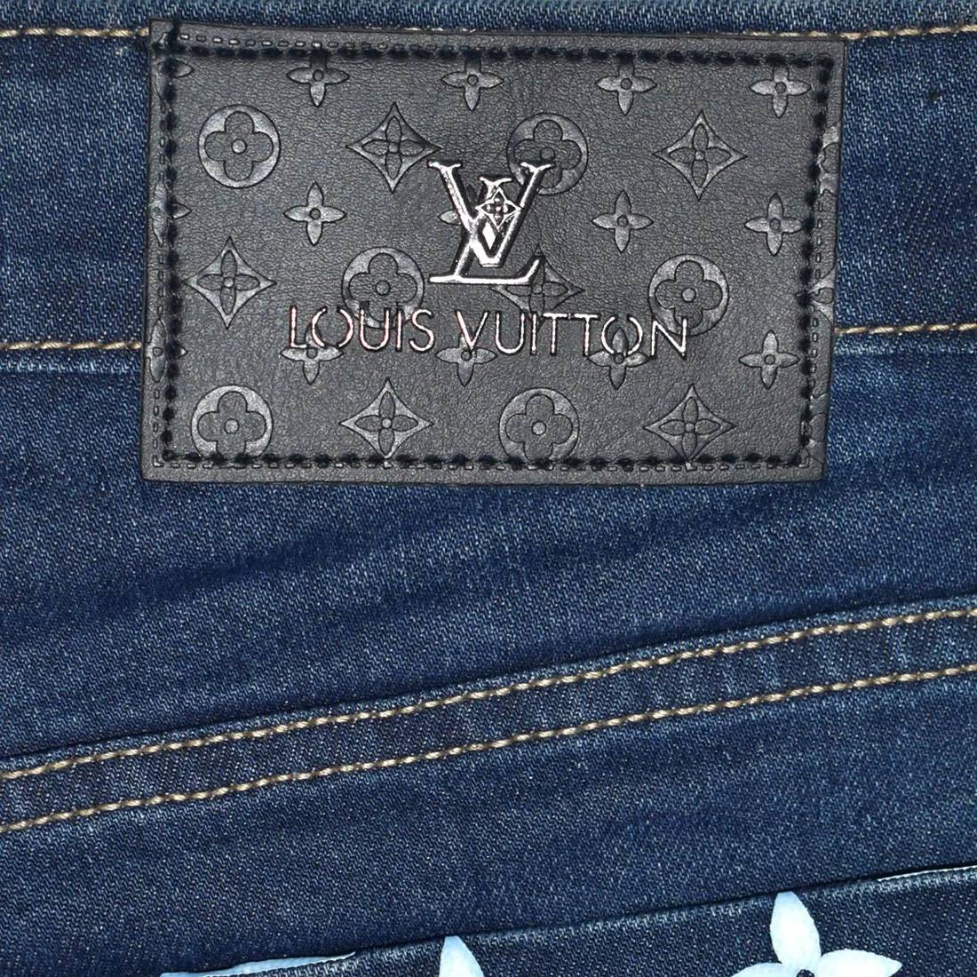 Louis Vuitton Dark Blue Premium Quality Denim Jeans-4