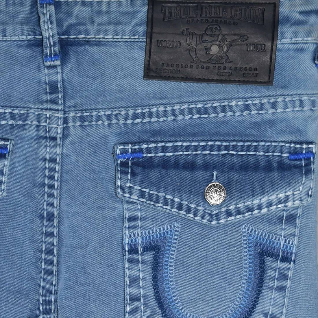 True Religion Light Blue Premium Quality Luxury Jeans-3