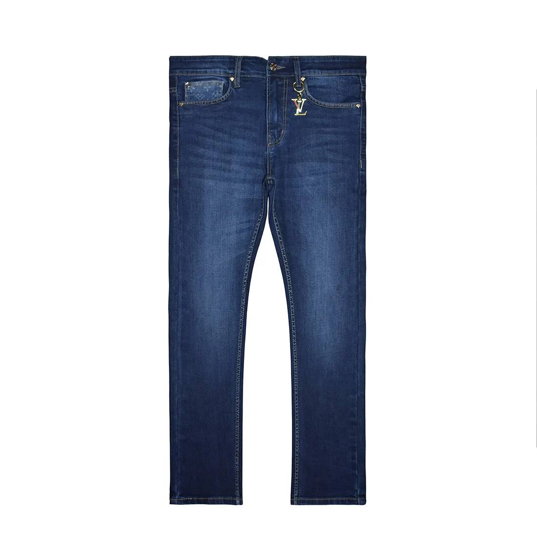 Louis Vuitton Blue Premium Quality Jeans-0