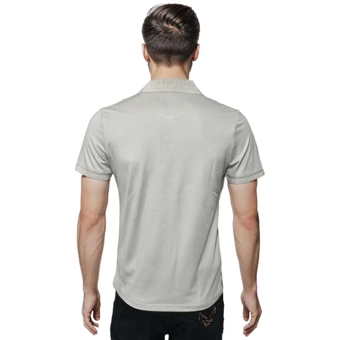 Versace Grey Premium Quality Polo T-shirt-1